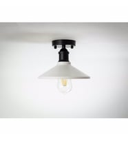 RİOLİGHT RETRO TEKLİ TAVAN AVİZESİ ŞAPKA ÇAPI: CM (Siyah)