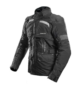 NF2500 Motosiklet Montu 4 Mevsim Uzun 600-D Dayanıklı Kumaş Airbag Teknelojisi Motorcu Mont Black
