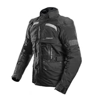 NF2500 Motosiklet Montu 4 Mevsim Uzun 600-D Dayanıklı Kumaş Airbag Teknelojisi Motorcu Mont Black