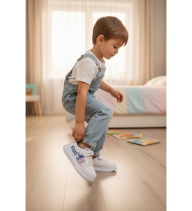 Enoch Kız Çocuk Cırt Cırtlı ve Bağcıklı Günlük Spor Ayakkabı Sneaker