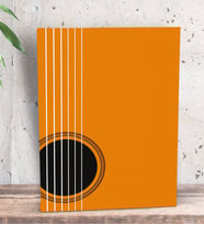 BK Gift Gitar Tasarımlı Dekoratif Mini Kanvas Tablo 15x20cm-2