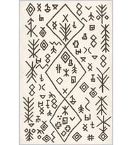 Eliana Home Baskılı, Yıkanabilir Kaymaz Taban Salon Halısı LNA1321 100x150 cm (Bej)