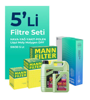 MANN Opel Meriva 1.7 Dizel Filtre Bakım Seti Liqui Moly Motor Yağlı (2011-2015) 5 Li
