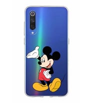 Xiaomi Mi 9 Uyumlu Kapak Mickey Mouse Tasarımlı Şeffaf Silikon Kılıf