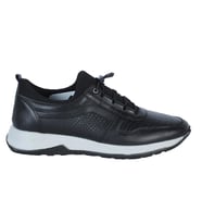 Dropland 8787 Siyah Nopa Deri Erkek Sneaker Ayakkabı