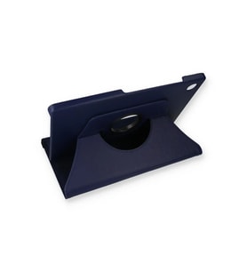 Pilelistore   Samsung Galaxy Tab A9 Plus Kılıf 360 Tablet Deri Kılıf - Lacivert