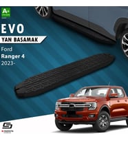 S-Dizayn Ford Ranger 4 Evo Siyah Yan Basamak 203 Cm 2023 Üzeri A+ Kalite