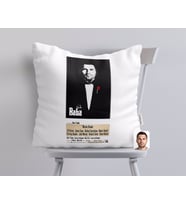 BK Gift Kişiye Özel Godfather Baba Tasarımlı Beyaz Yastık-5