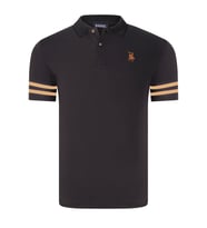 T8585 DEWBERRY ERKEK T-SHIRT-CAMEL-SİYAH
