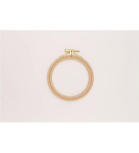 Nurge Ahşap Vidalı Nakış Kasnak No:1 - 8 mm Açık Kahverengi