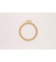 Nurge Ahşap Vidalı Nakış Kasnak No:1 - 8 mm Açık Kahverengi