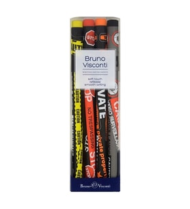 BRUNO VISCONTI FUN WRITE 0.5mm KUTULU DESEN-3 4'LÜ SET TÜKENMEZ KALEM 20-0212-4/3