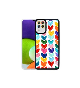 Samsung Galaxy M32 Uyumlu Kılıf Zore M-Fit Desenli Kapak (Kırmızı)