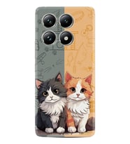 Xiaomi Redmi Note 14 Pro Plus Kılıf Boutique Baskılı Resimli İkiz Kediler Pcode -086
