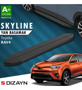 S-Dizayn Toyota Rav 4 3 Skyline Siyah Yan Basamak 163 Cm 2006-2013 A+ Kalite
