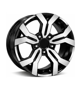 AKD-G367-01 6.5x16" 5x114.3 ET41 66.1 Black Lip Polished 16 İnç Jant Takımı (4 Adet)