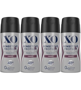 XO Deodorant 150ML Men-Erkek Sensitive & Protect (4 Lü Set)