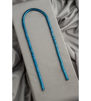 Hematit Doğal Taş Parlak Mavi Yassı Balık Sırtı Kesim 5x4mm Dizi [AA]