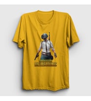 Presmono Unisex Sarı Cover Pubg T-Shirt 30103tt (Sarı)
