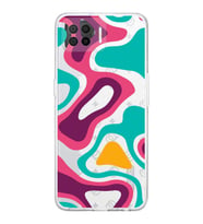 PrintiFy Oppo A73 Uyumlu Kamera Korumalı Renkli Desen Tasarımlı Şeffaf Silikon Kılıf