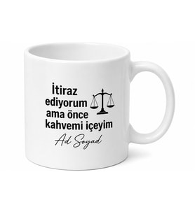Avukat Jargonu Yazılı Komik Kupa Bardak Hukuk Hediye Özel Tasarım Baskılı