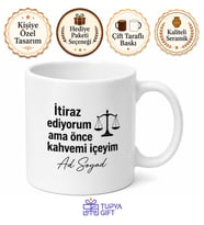 Avukat Jargonu Yazılı Komik Kupa Bardak Hukuk Hediye Özel Tasarım Baskılı