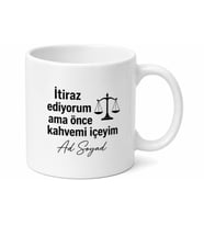 Avukat Jargonu Yazılı Komik Kupa Bardak Hukuk Hediye Özel Tasarım Baskılı