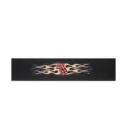 Planet Waves 64P05 6.4 cm Geniş Dokuma Gitar Askısı - Flaming Dice (Orta/Profesyonel Seviye) Alevli Zar Grafiği, Omuz Yükünü Azaltan Geniş Tasarım ve Sağlam Yapı