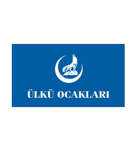 Masa Üstü Ülkü Ocakları Bayrağı 15x23cm Masa Bayrağı