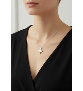 Bulut Kolye Şimşek 925 Ayar Gümüş (Silver)
