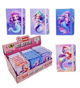 Mermaid Not Defteri Lastikli 80 Yaprak A7 Karışık Desen