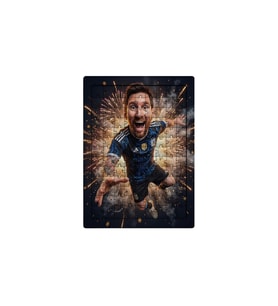 Ghostbastır Design Messi 99 Parça Ayaklı Puzzle – Dekoratif Çocuk Yapbozu 087