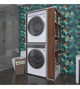 Kenzlife çamaşır-kurutma makinesi dolabı bolodenka cvz 180*090*60 banyo kapaksız arkalıksız (Karışık)