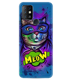 INFINIX Hot 8 9 10 11S Hot 10 Play 10T Kılıf Desemli Silikon Super Meow 1715