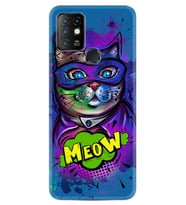 INFINIX Hot 8 9 10 11S Hot 10 Play 10T Kılıf Desemli Silikon Super Meow 1715
