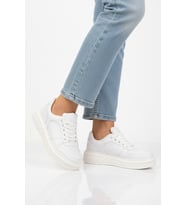 AYK'S Beyaz Bağcıklı Cilt Hafif Unisex Sneaker Aper 049 G