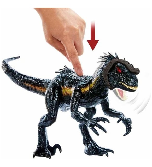 RAPTOR ブラック MATTEL Jurassic World Track N Attack Indoraptor