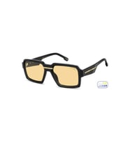 Unisex Plastik Güneş Gözlüğü Vıctory C 15/s Siyah çerçeve Sarı Uv 400 Cam