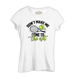 Tenis - Net Beyaz Kadın Tshirt