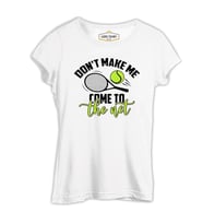 Tenis - Net Beyaz Kadın Tshirt