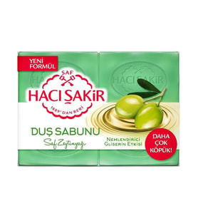 Hacı Şakir Hacı Şakir Zeytinyağı Gliserinli Duş Sabunu 4 x 125 gr Banyo Sabunu