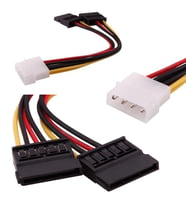 Powermaster İkili Sata Power Kablo