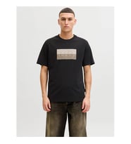 Jack & Jones Jcofusıon Dots Prınt Tee Ss Crew Sn Siyah Erkek T-Shirt 12289863
