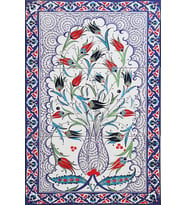 Armada Çini 60x90 Cm Lalezar İznik Desenli Kütahya Çini Pano