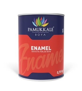 Pamukkale Enamel Sentetik Parlak Boya 0.75 Kg Metalik Gri Ral 9006