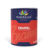 Pamukkale Enamel Sentetik Parlak Boya 0.75 Kg Metalik Gri Ral 9006