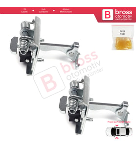 Peugeot Partner Citroen Berlingo 1996-2008 9181G4 İçin 2 EA Ön Sağ ve Sol Kapı Gergi Yayı