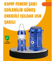USB Şarjlı Çok Fonksiyonlu Kamp Feneri – Taşınabilir ve Dayanıklı