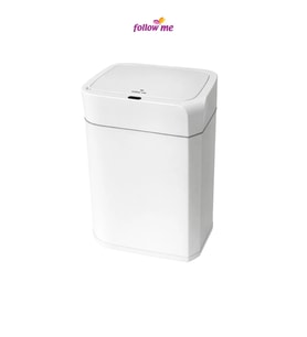 FOLLOW ME Follow Me Sensörlü Çöp Kovası 22 L Beyaz Temassız Otomatik Kapaklı Plastik Çöp Kutusu