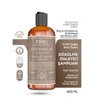 PXEL Saç Dökülme Önleyici Şampuan 400 ML  Zayıflayan İncelen ve Dökülen Saçlar  Vegan Şampuan